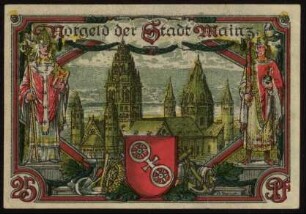 Notgeld der Stadt Mainz 25 Pf.