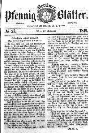 No. 23, 21. u. 22. Februar