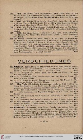 Verschiedenes (Nr. 839-928)
