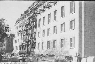 Dresden, Neues Rathaus, Wiederaufbau, 1949/50
