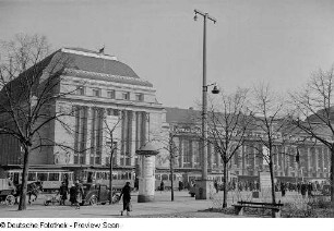 Vorderansicht des Hauptbahnhofs