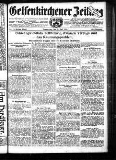 Gelsenkirchener Zeitung. 1902-1940