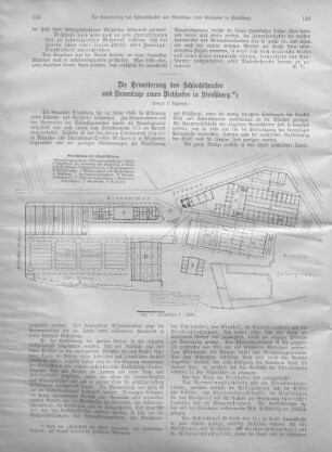 Die Erweiterung des Schlachthauses und Neuanlage eines Viehhofes in Straßburg.