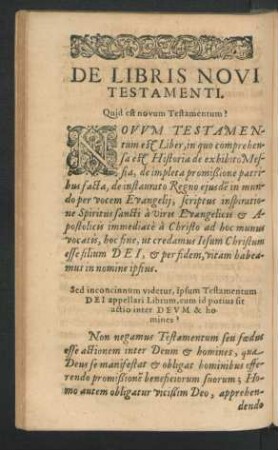 De Libris Novi Testamenti.