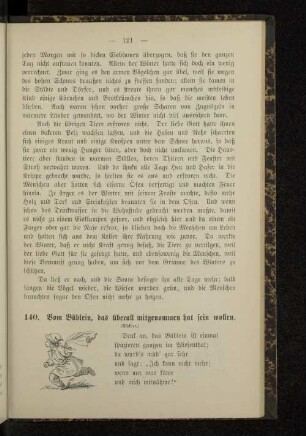 140. Vom Büblein, das überall mitgenommen hat sein wollen.