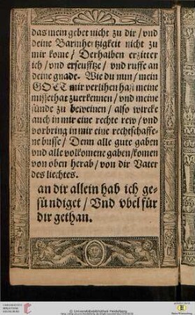 an dir allein hab ich gesündiget Und ubel für dir gethan (Ps 51,6)