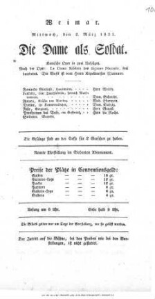 Die Dame als Soldat