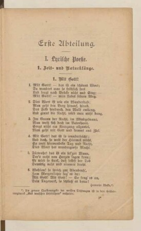 Erste Abteilung