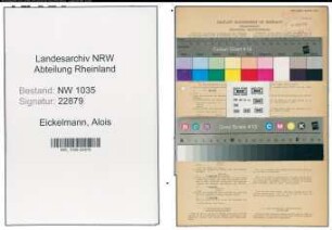 Entnazifizierung Alois Eickelmann , geb. 06.09.1902 (Buchhalter)