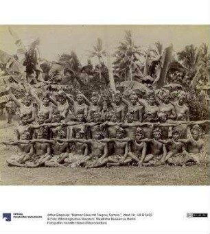 "Männer Siwa mit Taupou, Samoa."