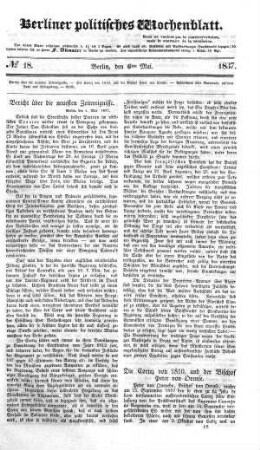 No 18, 6. Mai 1837