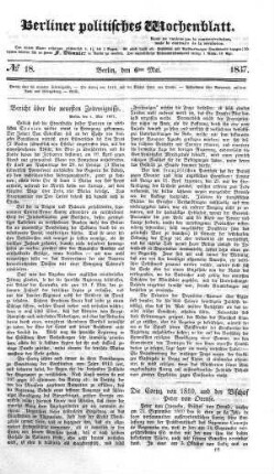 No 18, 6. Mai 1837