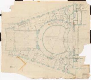 Schauspielhaus, Bochum: Zuschauerhaus: Grundriss KG 1:50