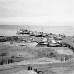 Sibirien. Baikalsee. Hafen