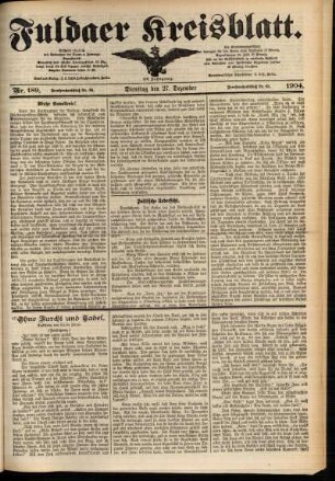 Ausgabe vom Dienstag, den 27. Dezember 1904.