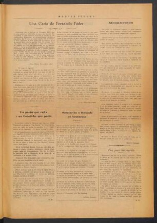 Una carta de Fernando Fáder