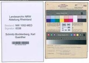 Entnazifizierung Karl Guenther Schmitz-Bocklenberg , geb. 15.04.1922 (Praktikant)