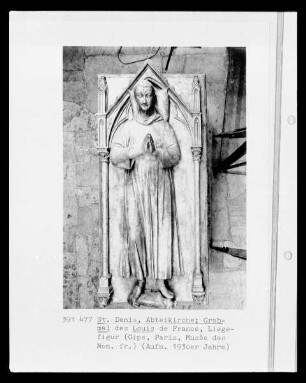 Abguss der Grabfigur Ludwig von Frankreichs aus der Abteikirche von Saint Denis