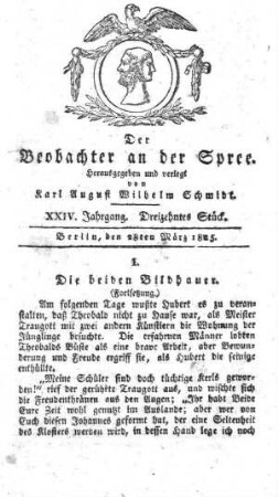 13. Stueck, 28. Maerz 1825