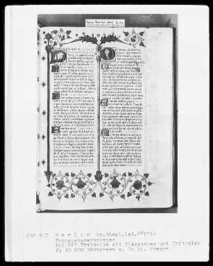 Franziskanisches Brevier — ---, Folio 227rectoBuchseite