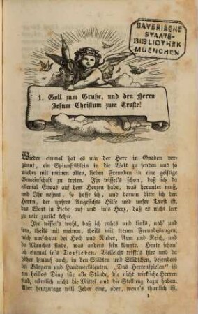 Die Spinnstube : ein Volksbuch für d. Jahr .... 1860, 1860 = Jg. 15