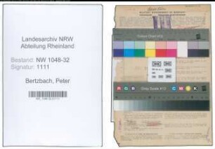 Entnazifizierung Peter Bertzbach , geb. 15.06.1888 (Beamter)