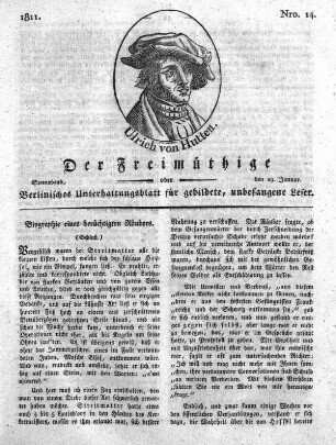 Nro. 14, Sonnabend, den 19. Januar 1811