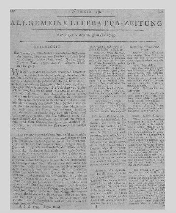 Neueste Beschäftigungen der Neufränkischen Naturforscher. H. 1. Den Liebhabern der Naturwissenschaft und des Fabrikwesens mitgetheilt. Hrsg. v. D. L. Bourguet. Berlin: Lagarde 1797