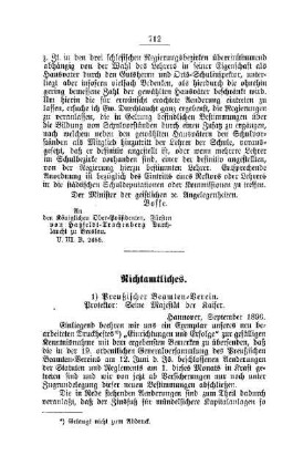 Preußischer Beamten-Verein. Protektor: Seine Majestät der Kaiser : [Nicht amtlicher Teil]