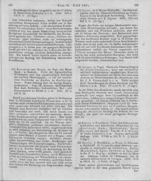 Kreysig, F. L.: Über den Gebrauch der natürlichen und künstlichen Mineralwässer von Karlsbad, Embs, Marienbad, Eger, Pyrmont und Spaa. 2. Aufl. Leipzig: Brockhaus 1828