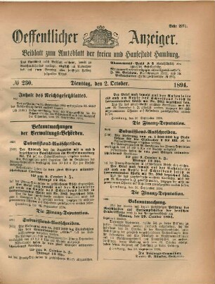 2. October-30. December 1894 = No. 230-304