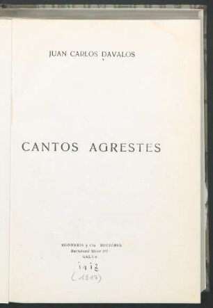 Cantos agrestes
