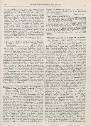 210-211 [Rezension] Pfennigsdorf, Emil, Im Kampf um den Glauben