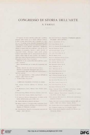 Congresso di storia dell'Arte a Parigi