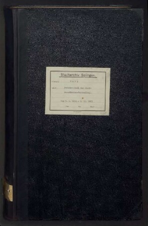Dorp: Stadtverordnetenversammlung 1854-1863