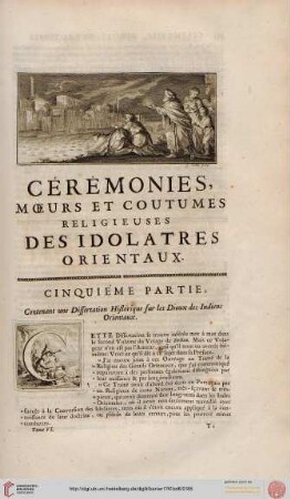 Cinquiéme partie: ... sur les Dieux des Indiens orientaux