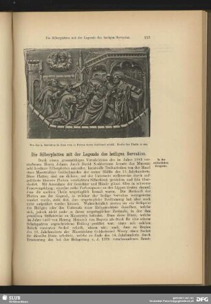 Die Silberplatten mit der Legende des heiligen Servatius
