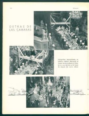 Detrás de las cámaras