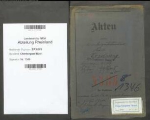 Vogelsang; Karl, Bergassessor; Prüfungs- u. Personalakten Band 2