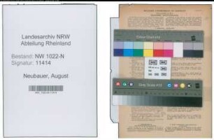 Entnazifizierung August Neubauer , geb. 27.10.1899 (Kaufmann)