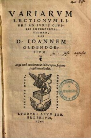 Variarvm Lectionvm Libri Ad Ivris Civilis Interpretationem