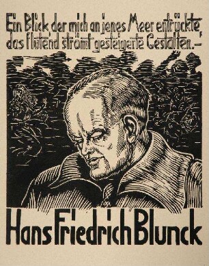 Bildnis von Hans Friedrich Blunck (1888-1961)