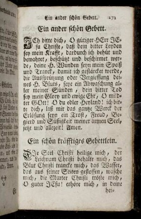 Ein ander schön Gebett. - Ein schön kräfftiges Gebettlein.