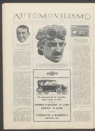 Automovilismo : El Gran Premio de Italia