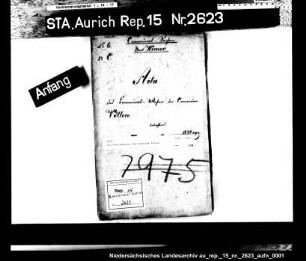 Das Schuldenwesen der Gemeinde Völlen