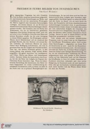 Friedrich Fehrs Bilder von Innenräumen