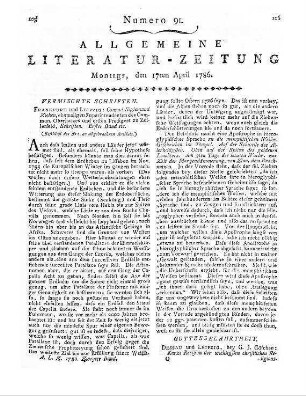 Kurze Revision der wichtigsten christlichen Religionslehren in Aphorismen von einem Freunde der Wahrheit. Dessau, Leipzig: Göschen 1785