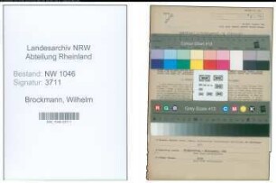 Entnazifizierung Wilhelm Brockmann , geb. 23.03.1901 (Tischler)