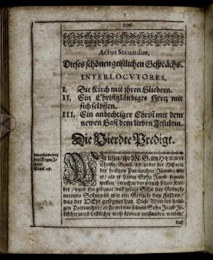 Die Vierdte Predigt.