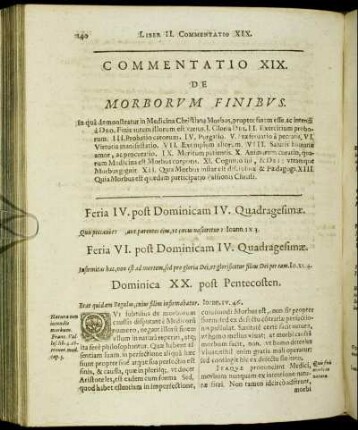 Commentatio XIX. De Morborum Finibus.